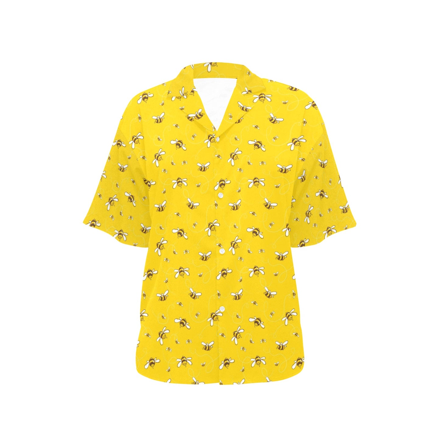 Bee Pattern Print Design 05 Women's Hawaiian Shirt