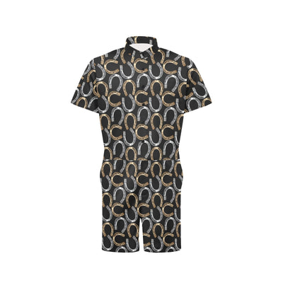 Horseshoe Print Design LKS305 Men's Romper