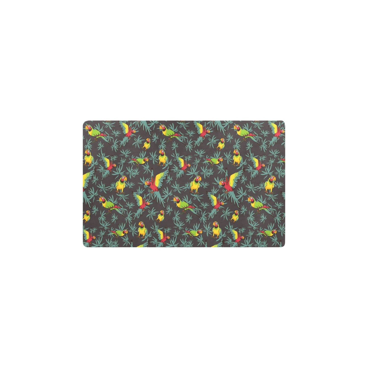 Parrot Themed Print Kitchen Mat