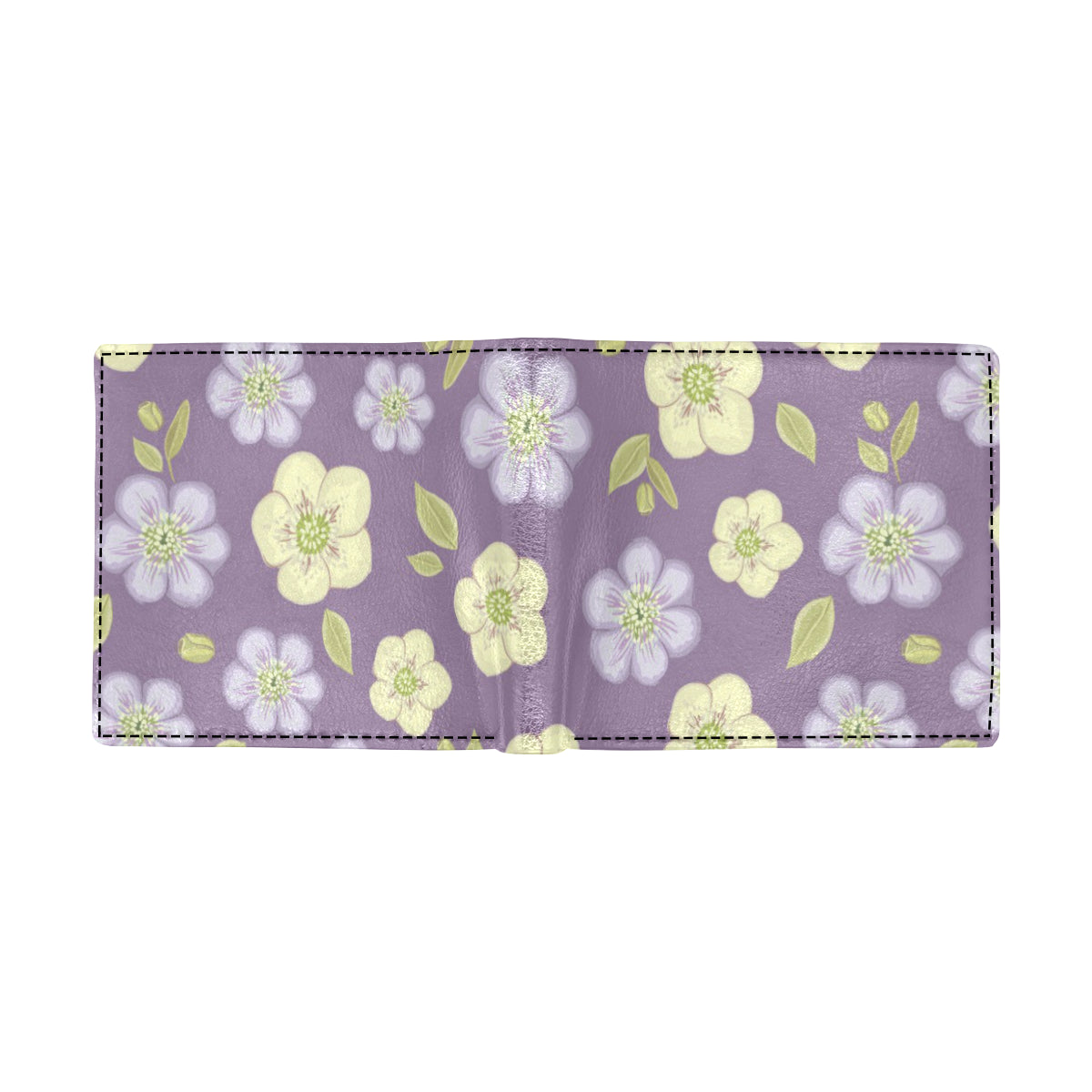 Anemone Pattern Print Design AM013 Men's ID Card Wallet