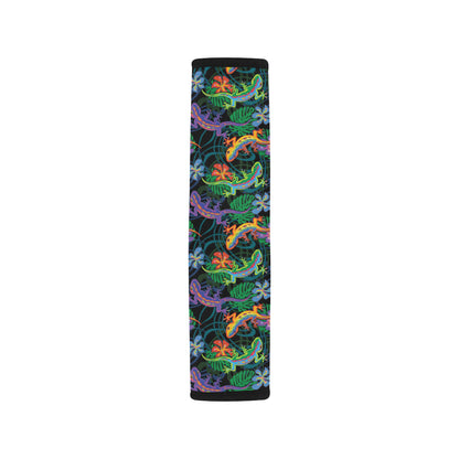 Gecko Colorful Pattern Print Design 01 Car Seat Belt Cover