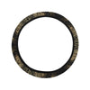 Gold Butterfly Ornamental Steering Wheel Cover with Elastic Edge