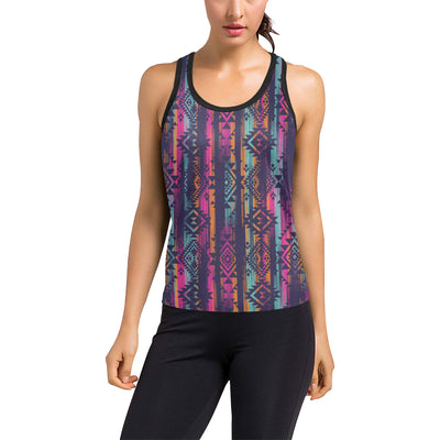 Line Tribal Aztec Women's Racerback Tank Top