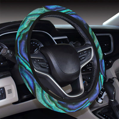 Abalone Pattern Print Design 02 Steering Wheel Cover with Elastic Edge