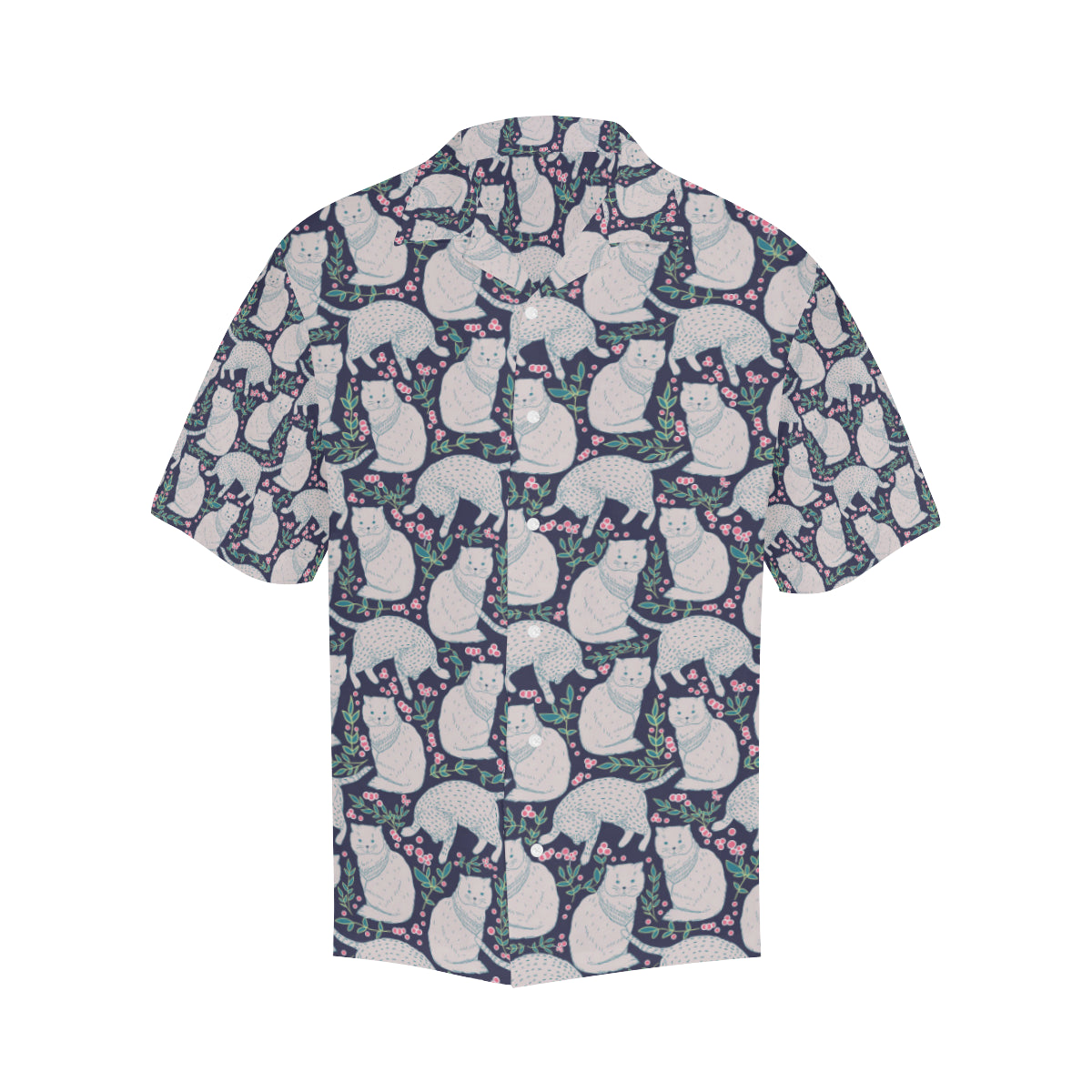 Cat Pattern Print Design 06 Men's Hawaiian Shirt