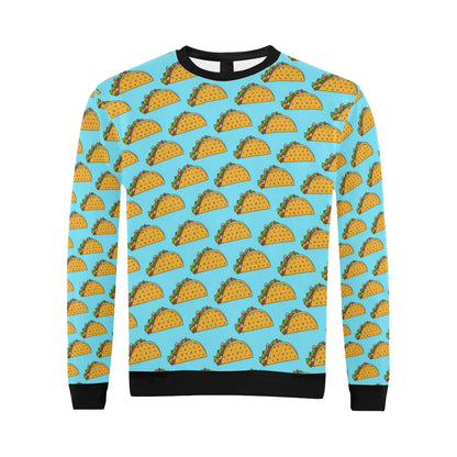Taco Pattern Print Design TC03 Men Long Sleeve Sweatshirt