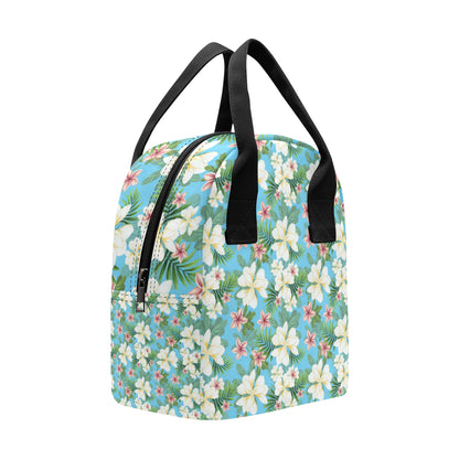 Plumeria Pattern Print Design PM028 Insulated Lunch Bag