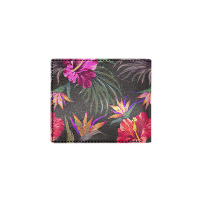 Hibiscus Pattern Print Design HB014 Men's ID Card Wallet