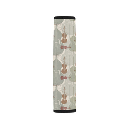 Violin Pattern Print Design 01 Car Seat Belt Cover
