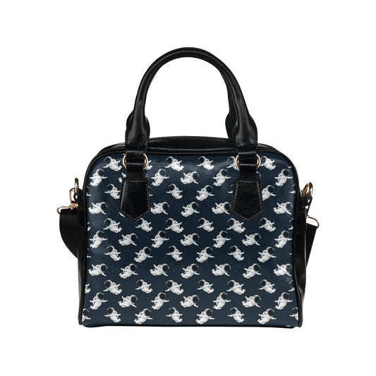 Astronaut Pattern Print Design 02 Shoulder Handbag