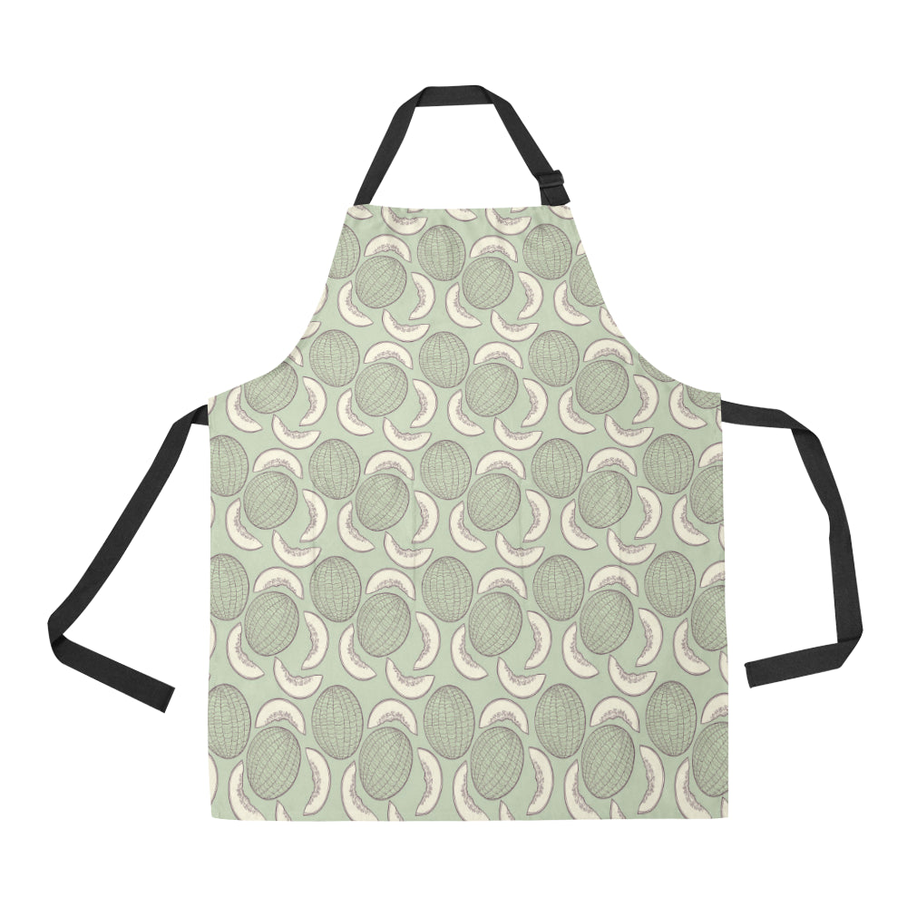Cantaloupe Pattern Print Design 01 Apron with Pocket