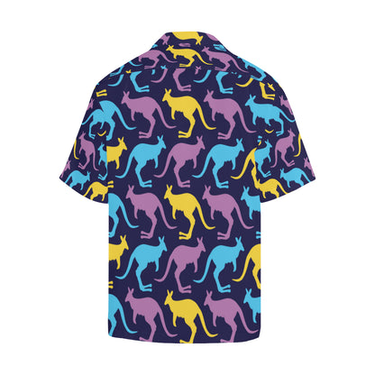 Kangaroos Pattern Print Design 02 Men's Hawaiian Shirt