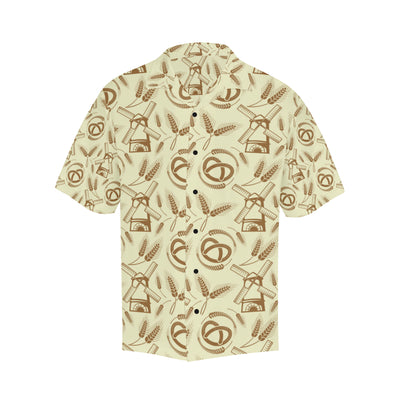 Agricultural Windmills Print Design 03 Men's Hawaiian Shirt