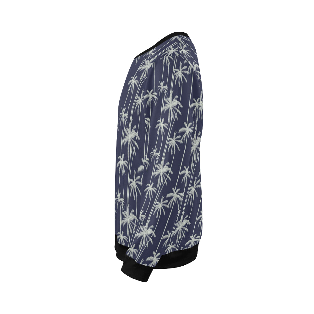 Palm Tree Pattern Print Design PT06 Men Long Sleeve Sweatshirt