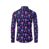Jellyfish Neon Print Men's Long Sleeve Shirt
