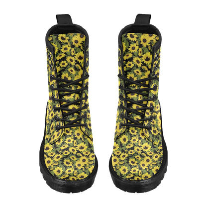 Sunflower Fresh Bright Color Print Women's Boots