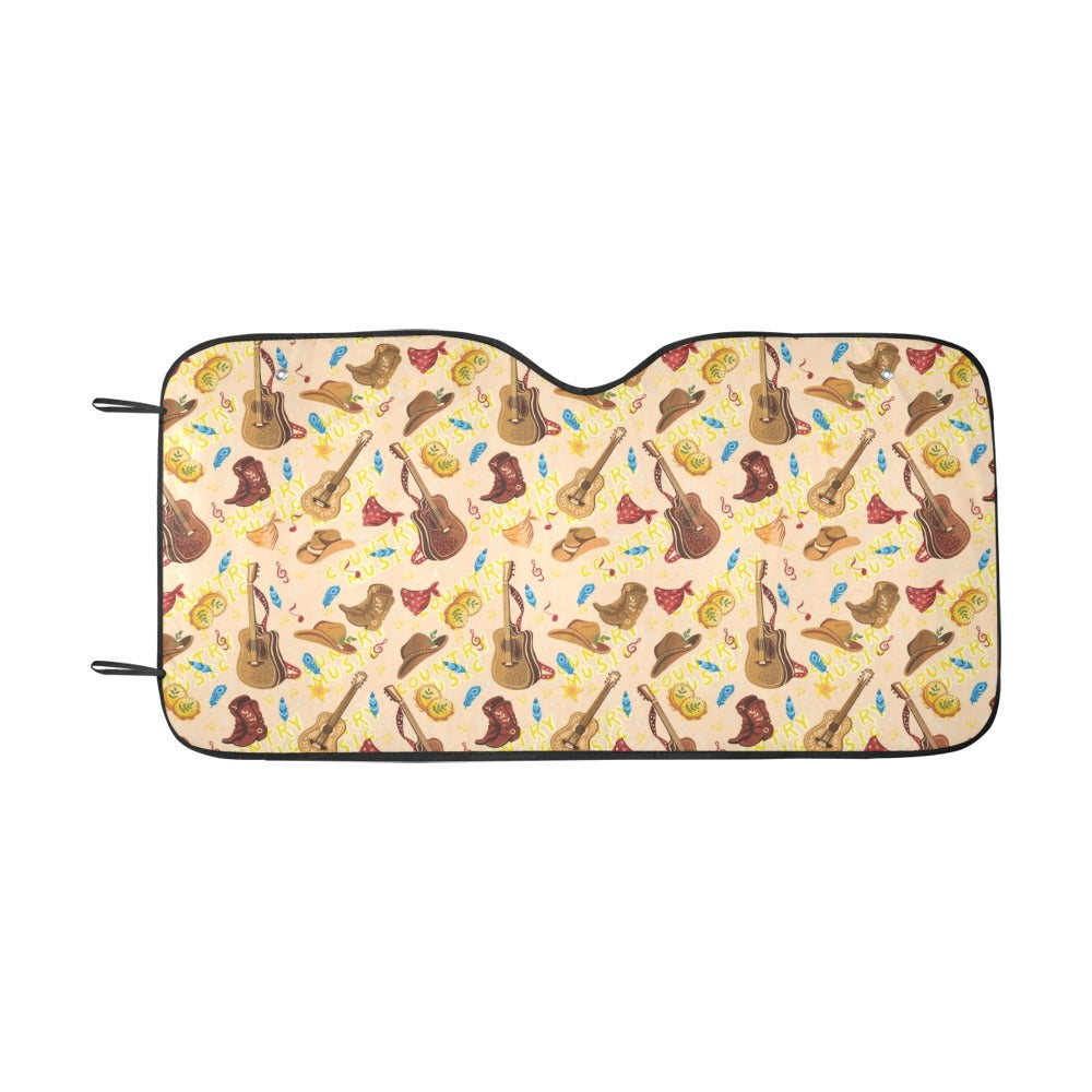 Western Lifestyle Print Design LKS303 Car front Windshield Sun Shade