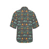 Camping Tent Pattern Print Design 03 Women's Hawaiian Shirt