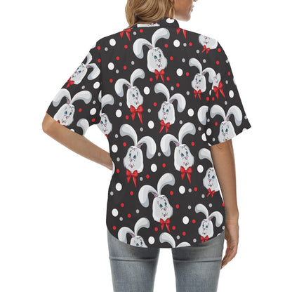 Rabbit Pattern Print Design RB012 Women's Hawaiian Shirt