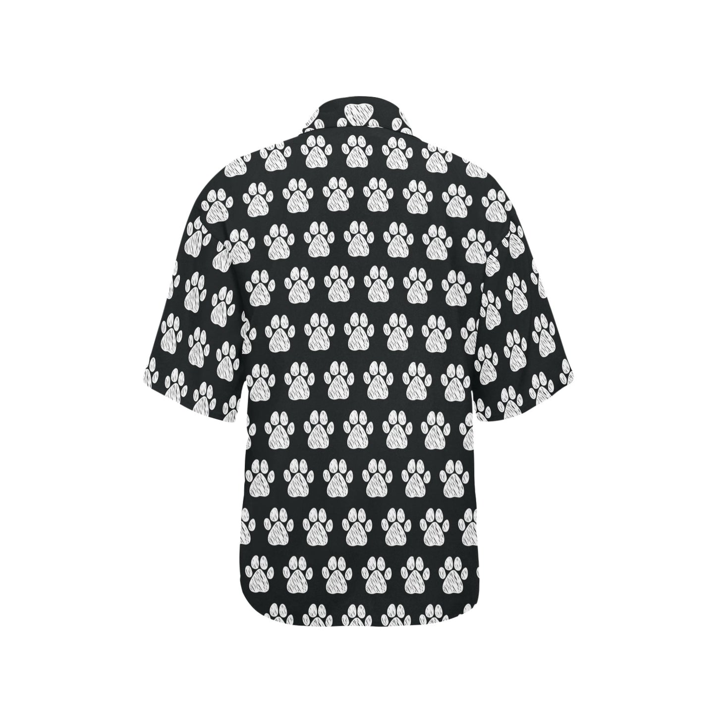 Paw Pattern Print Design A02 Women's Hawaiian Shirt