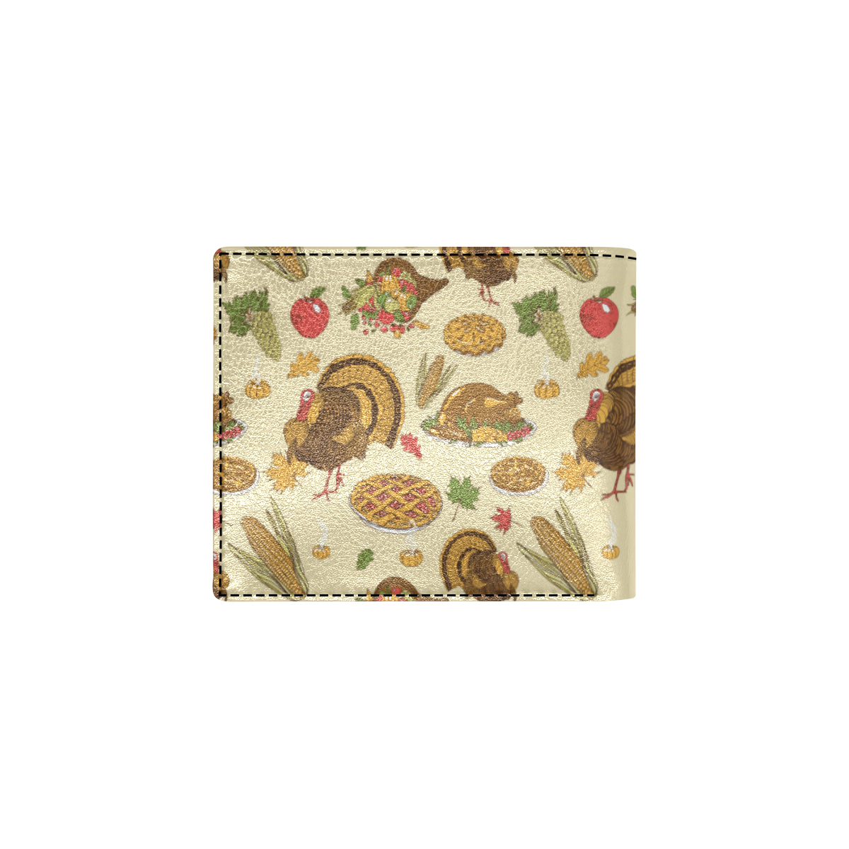 Turkey Pattern Print Design 02 Men's ID Card Wallet