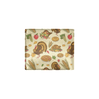 Turkey Pattern Print Design 02 Men's ID Card Wallet