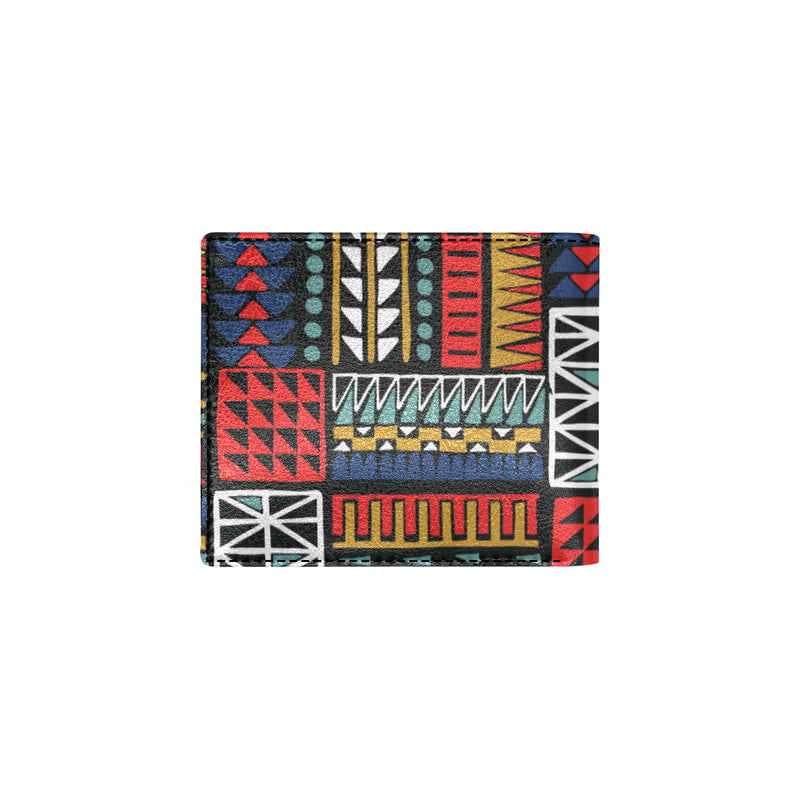 Kente Pattern Print Design 02 Men's ID Card Wallet