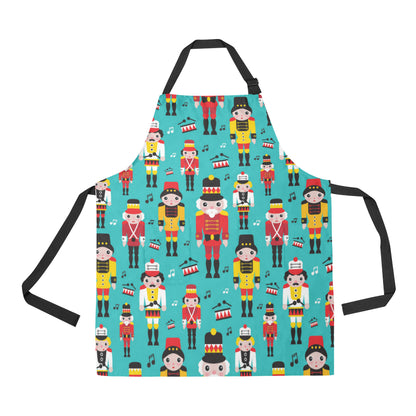 Nutcracker Pattern Print Design A03 Apron with Pocket