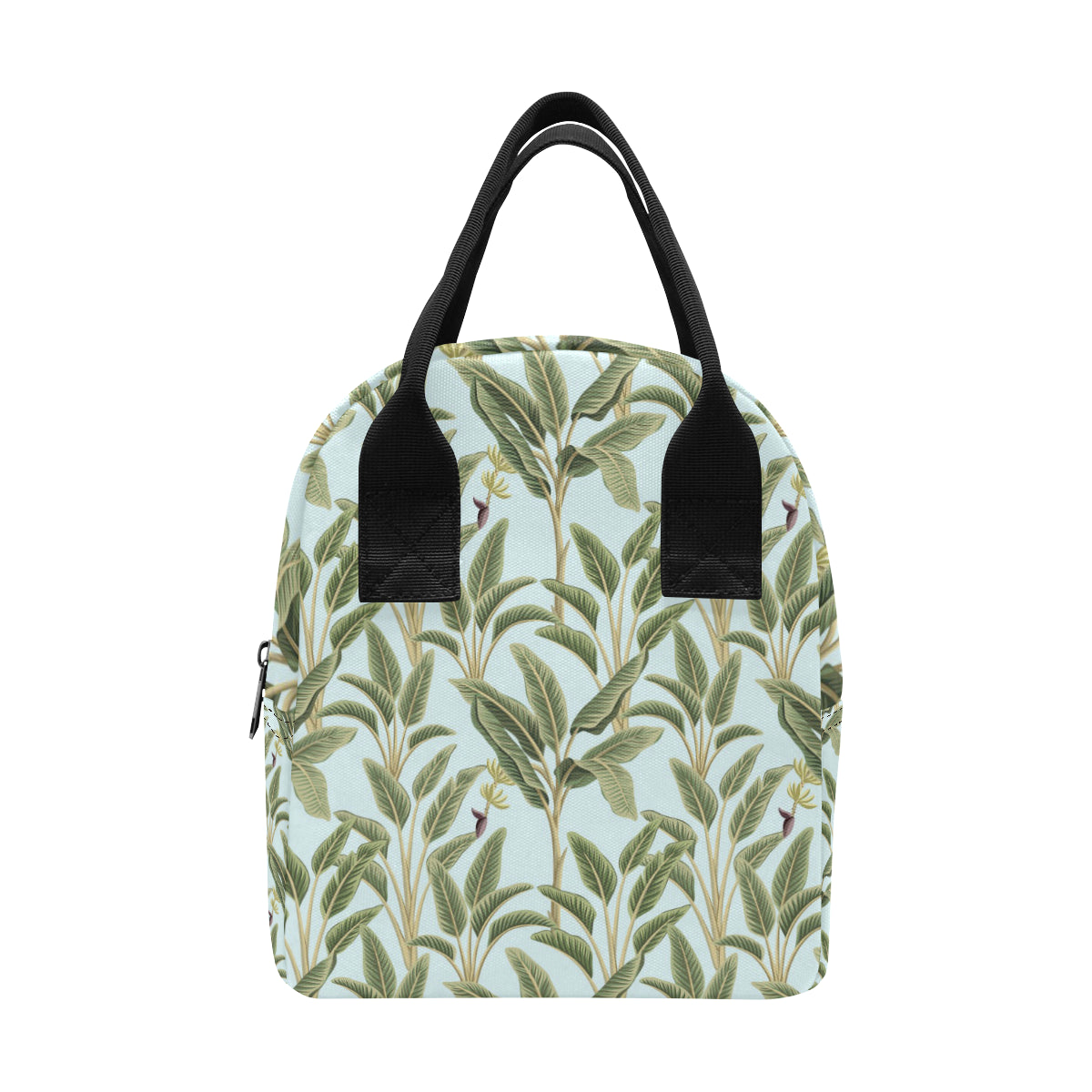 Banana Leaf Pattern Print Design BL03 Insulated Lunch Bag