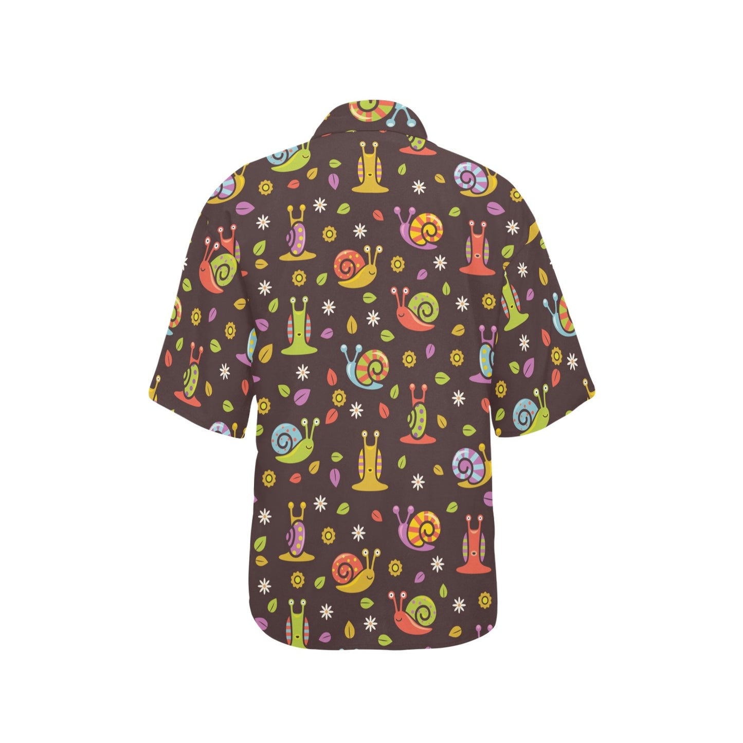 Snail Pattern Print Design 01 Women's Hawaiian Shirt