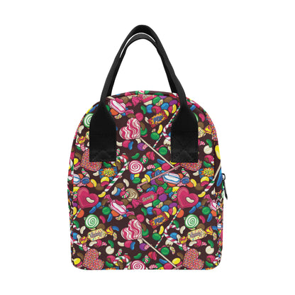 Candy Pattern Print Design CA02 Insulated Lunch Bag