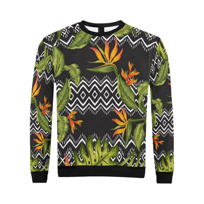 Bird Of Paradise Pattern Print Design BOP07 Men Long Sleeve Sweatshirt