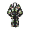 Apple blossom Pattern Print Design AB07 Women Kimono Robe