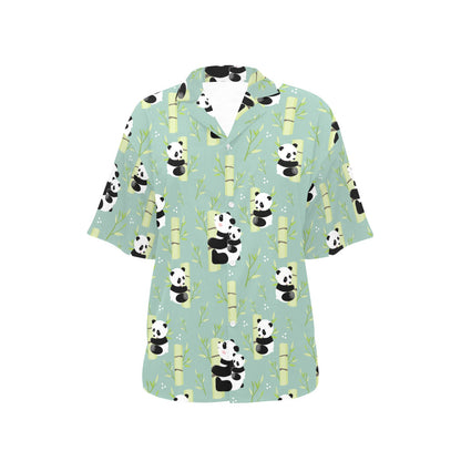 Panda Pattern Print Design A03 Women's Hawaiian Shirt