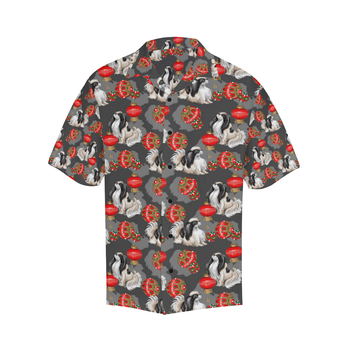 Japanese Chin Pattern Print Design 02 Men's Hawaiian Shirt