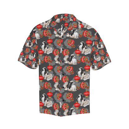 Japanese Chin Pattern Print Design 02 Men's Hawaiian Shirt