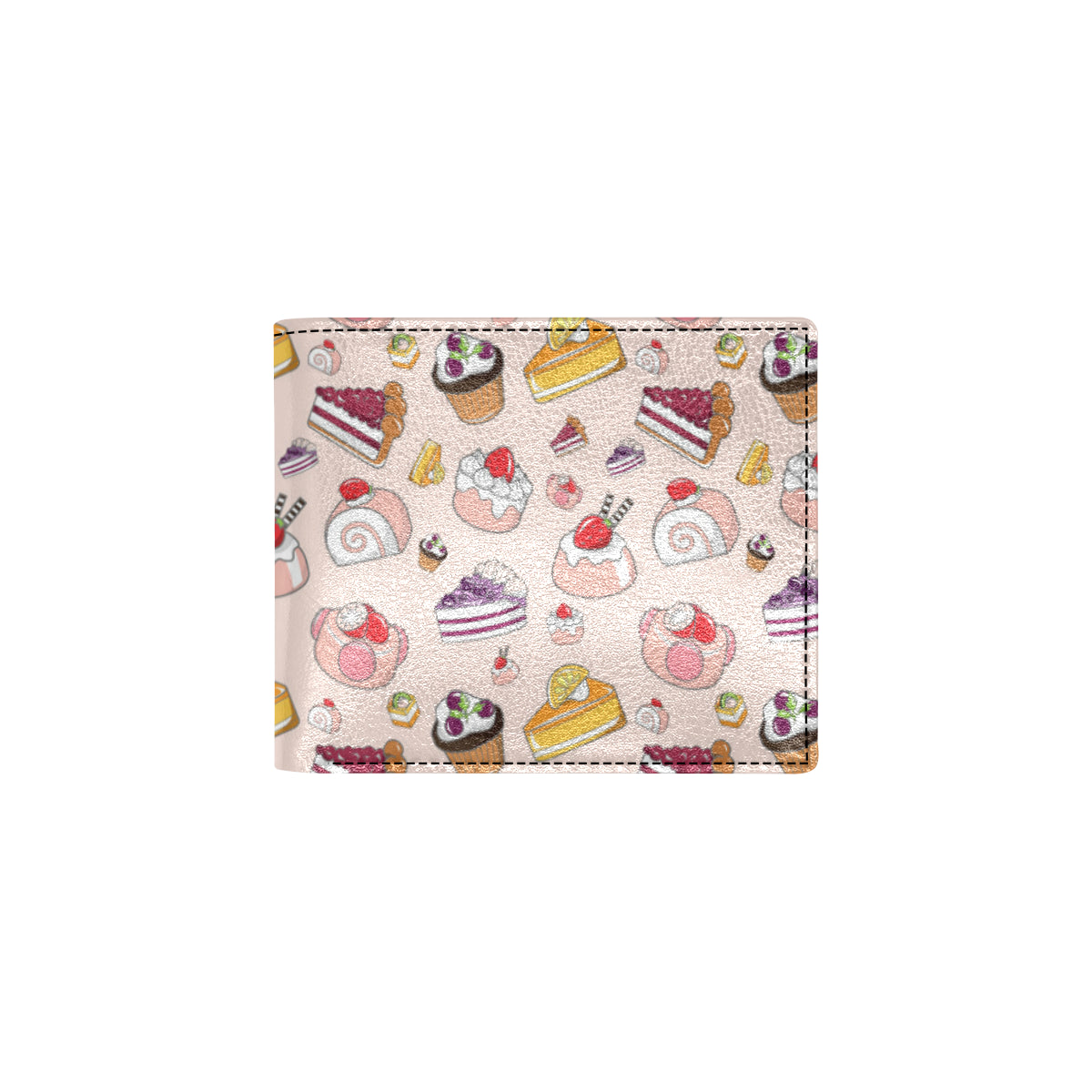 Cake Pattern Print Design 01 Men's ID Card Wallet