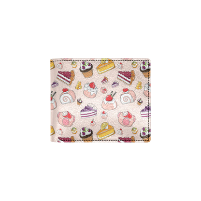 Cake Pattern Print Design 01 Men's ID Card Wallet