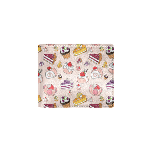 Cake Pattern Print Design 01 Men's ID Card Wallet