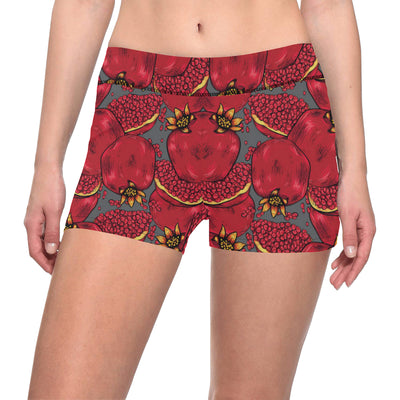 Pomegranate Pattern Print Design PG05 Yoga Shorts