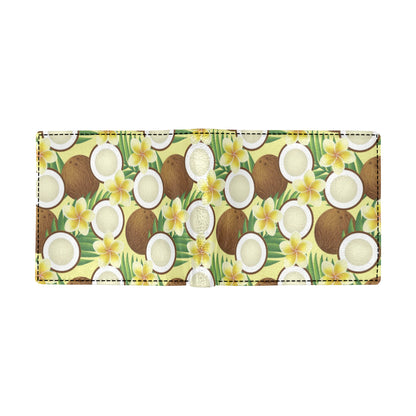 Coconut Pattern Print Design CN02 Men's ID Card Wallet