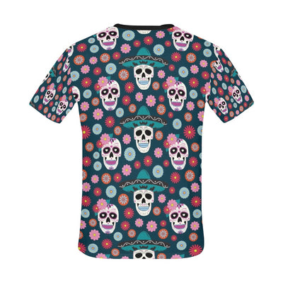 Sugar Skull Print Design LKS308 Men's All Over Print T-shirt