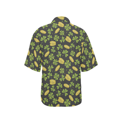 St Patricks Day Print Design LKS305 Women's Hawaiian Shirt
