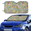 Hippie Print Design LKS301 Car front Windshield Sun Shade