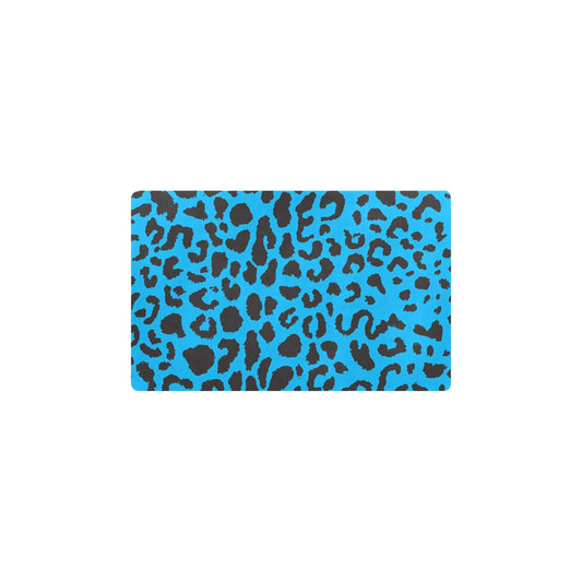 Cheetah Blue Print Pattern Kitchen Mat