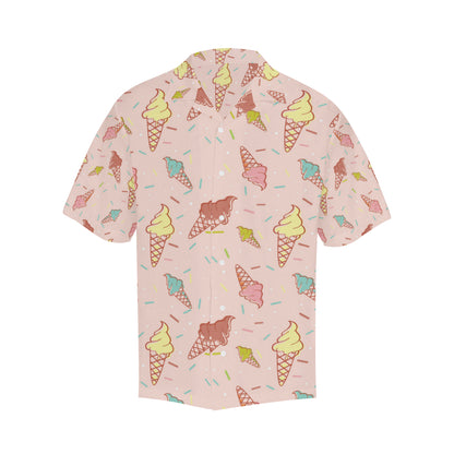 Ice Cream Pattern Print Design 02 Men's Hawaiian Shirt