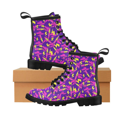 Lipstick Pattern Print Design LT04 Women's Boots