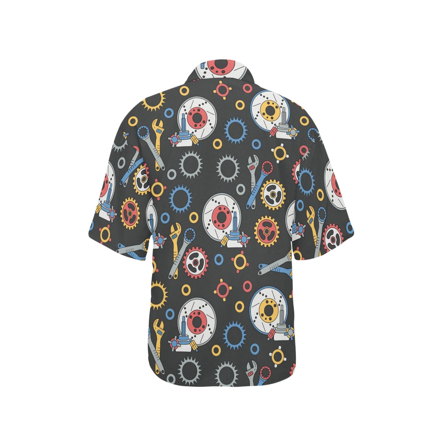 Mechanic Pattern Print Design 01 Women's Hawaiian Shirt