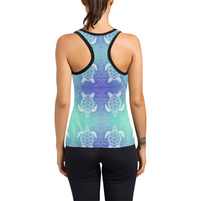 Sea Turtle Draw Women's Racerback Tank Top