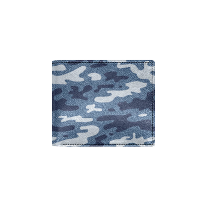 Jean Camouflage Pattern Print Design 05 Men's ID Card Wallet
